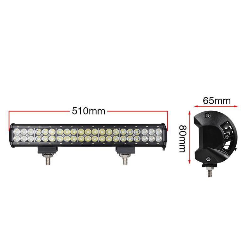 126W Truck LED Light Bars Lighting Used 3030 SMD