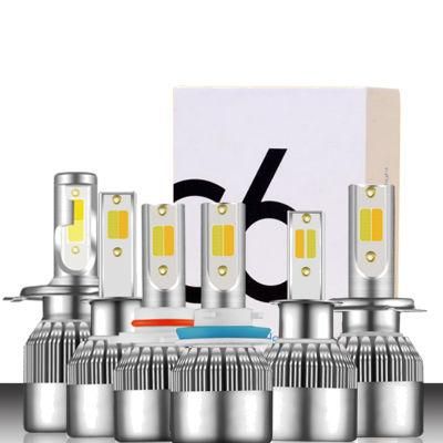 12V 36W White Yellow Dual Color Headlight H4 Hi Lo LED Bulb