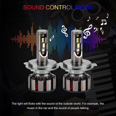 H4 LED H7 APP Bluetooth Control RGB Car LED Headlight H1 H3 H8 H11 H8 H9 9005 9006 D2s D3s 9004 9007 H13 Auto Headlamp Bulb