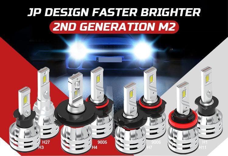 2021 New High Brightness 24V 12V Auto M2 9012 H27 880 H13 H1 H11 H7 H4 LED Headlight Bulb for Cars