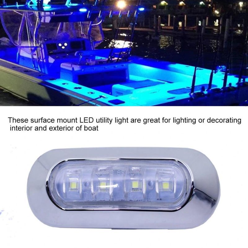 Blue Side Light 12V 24 Volt Markers Side Light Waterproof LED Utility Light