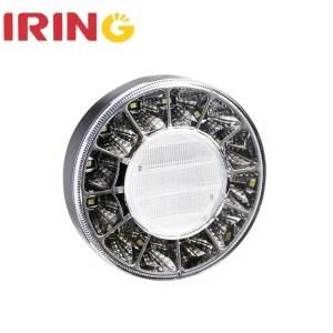 Waterproof 10-30V LED White Round Reverse Tail Light for Truck Trailer (LTL1143W)