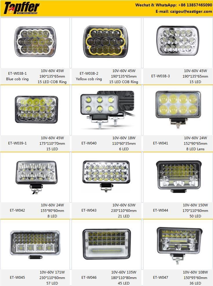 High Quality Factory Price Wholesale Car LED Lights LED Working Light Bar LED Offroad Light Bar Waterproof IP67