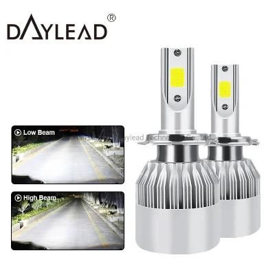 Hot Selling COB Chip H7 H8 H9 H11 Auto LED Headlight C6 Light Bulbs