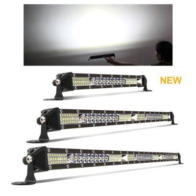 Barras LED off Road Car LED Lighting 12V 24volt Straight Truck Single Row Vehicle Slim LED Light Bar 4X4