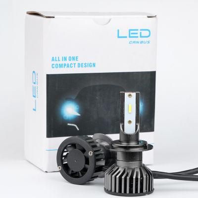 Minif2 Auto Electrical System LED Bulb Car Lighting 4500 Lumen 6000K H7 Auto 12V LED Headlights