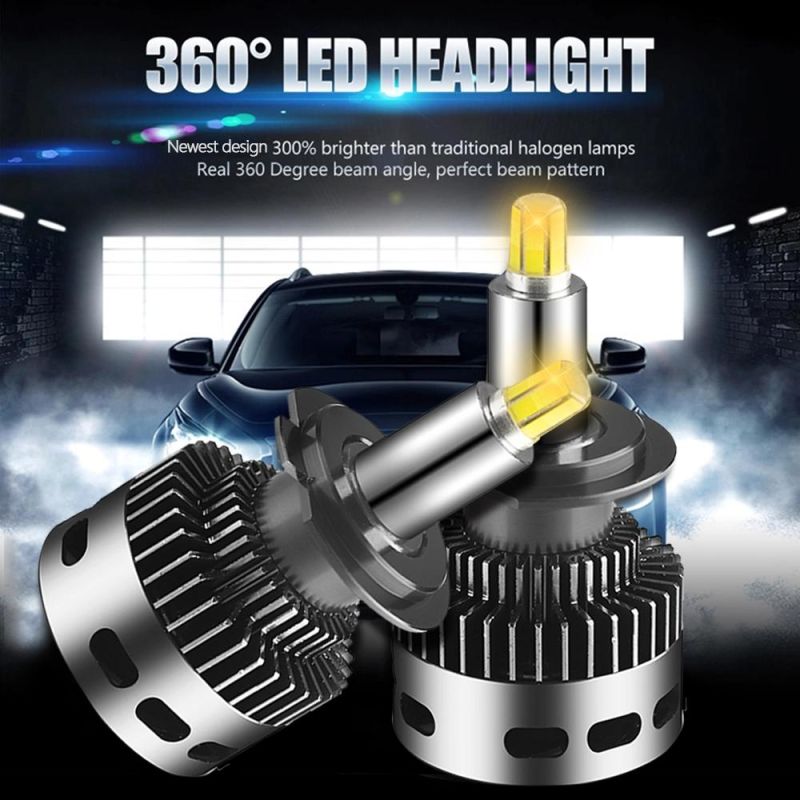 Hot Sale LED Lighting Bulb Ce RoHS Approval Waterproof Auto Headlig LED Light H1 H3 H4 H7 H11 H16 Universal Car LED Headlight