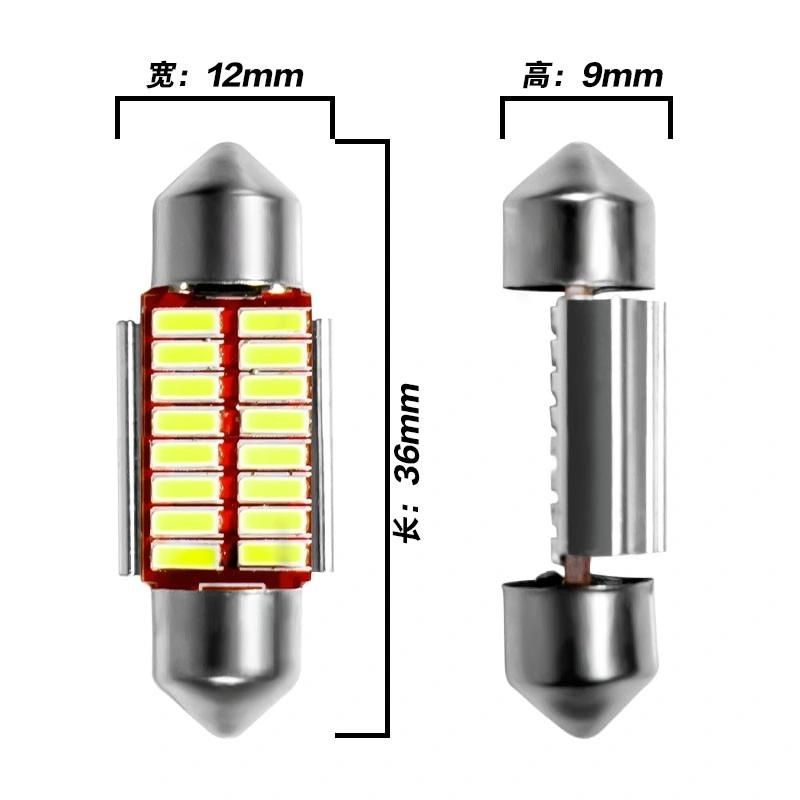 Festoon 31mm 36mm 39mm 42mm LED Bulb C5w C10W Super Bright 4014 SMD Canbus Error Free Auto Interior Room Lamp Car Styling Light