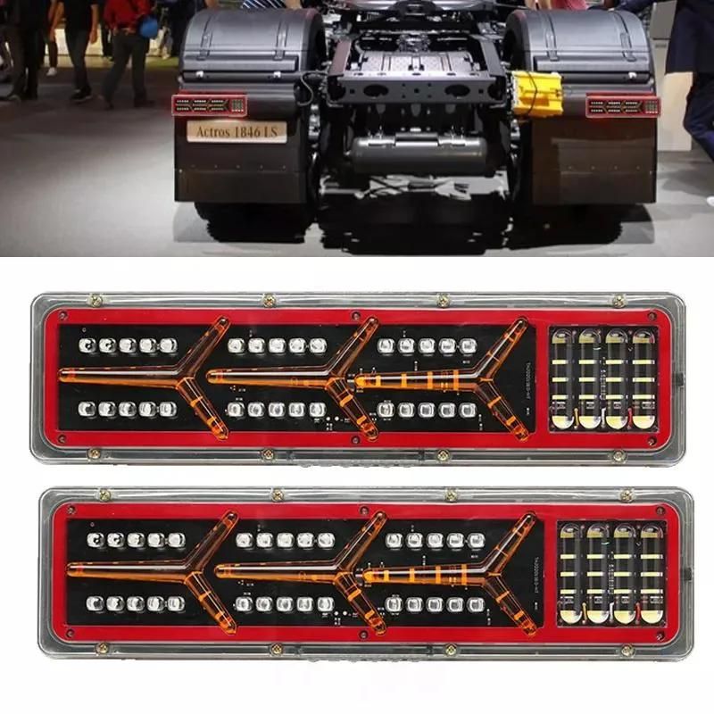 24V Truck LED Tail Light Vehicle Clearance Light Red White Amber Truck Trailer Lights Rear Marker LED Truck Tail Lamp