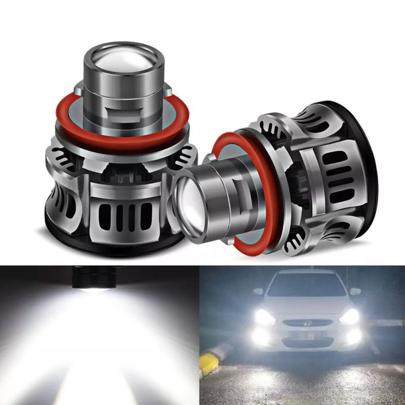 Car Laser Headlight Bulb Lens Light H7 H11 9005 9006 Car LED Headlight Projector Fog Light