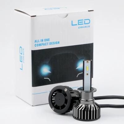 Weiyao LED Auto Headlight 4500lm 48W 6500K H1 Truck Car LED Headlight