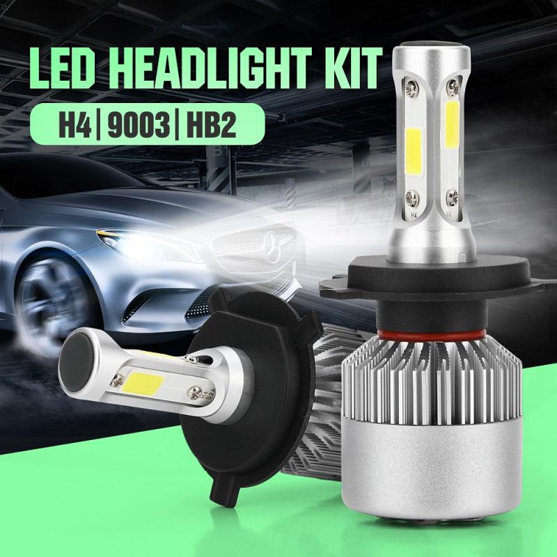 Factory Made Car Headlight Fog Lighting 9007 Hb5 Hi-Lo High Low Beam S2 COB Headlight 6500K 72W 8000lm Auto Headlamp LED Car Lamps