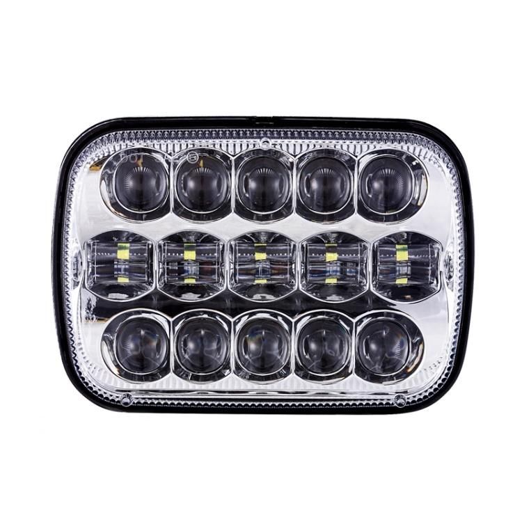 45W 7X6 LED Sealed Beam Headlamp with High Low Beam for Jeep Wrangler Yj Cj 5X7 Inch LED Headlight