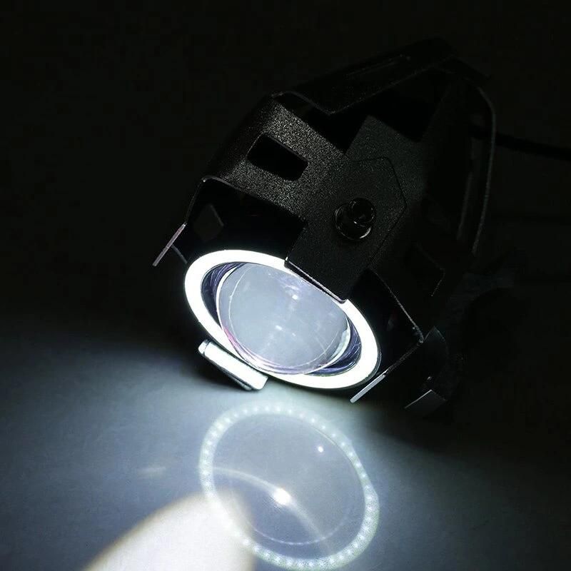 Motorcycle LED Headlight U7 125W 10000lm 6000K/6500K CREE Chip 9-32V White Light Driving Fog Lights Decorative Lights Headlight