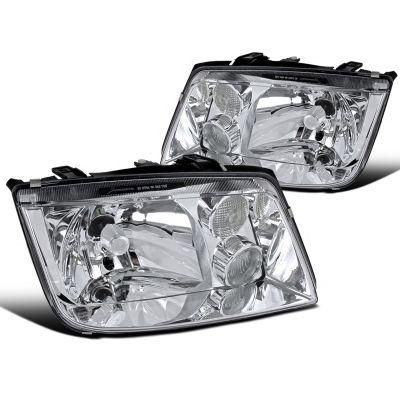 Car Headlight for 1999-2005 VW Jetta Bora Mk4 Chrome Clear Headlights with Fog Lamps