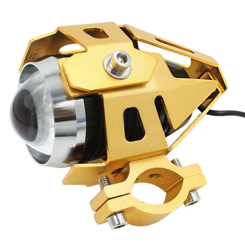 Motorcycle Electric Lamp Laser Cannon U5 Angel Eye Black Red Gold Silver Four Color Body Pedal Motorcycle Modified LED Headlight