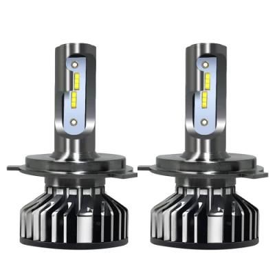 2PCS High Quality Automotive Headlight 55W 10000lm 9-32V 6000K Csp Chip H4 H3 9005 9007 H13 360 Degree Rotaction Chuck LED Car Headlight