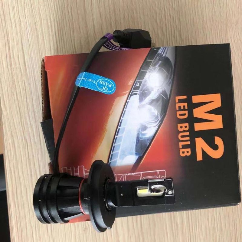 Mini Size M2 Car LED Headlight H7 H11 H8 9005 9006 9004 9007 H13 H4 Hi Lo 55W 16000lm Car LED DRL Fog Headlamps Bulbs