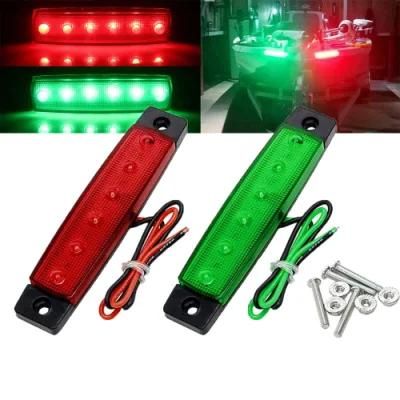 Boat Navigation Lights Marine LED Strip Lights Bow and Stern Kayak Light DC 12V 24V Red Green for Boat