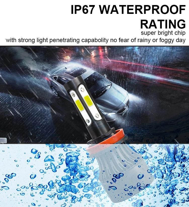 LED X7 4 Side Car Headlight Highlight Spotlight Multifunction Car Lights 50 W 3800lm COB Chip H1 H7 H4 9007 Car LED Light Bulbs