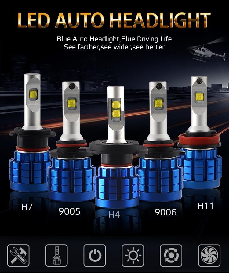 Automobiles Car Head Light Bulbs H7 16000lm H11 Auto H7 H4 LED Car LED Headlight