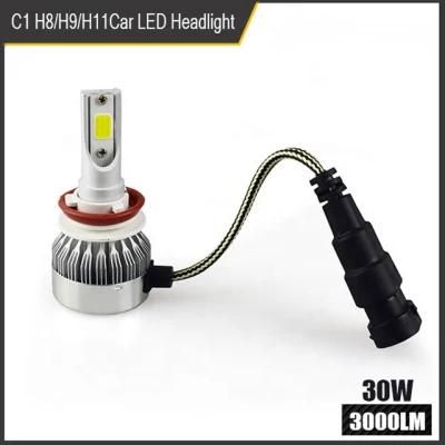 Waterproof Design Car LED Headlight C1 60W 6000lm H1 H3 H4 H7