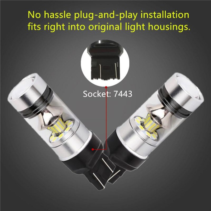 Car Bulb CREE LED Chips 360 Degree Light H1 H4 H7 H8 H11 9005 Hb3 9006 Hb4 3157 7443 1156 Ba15s 1157 Bay15D 12V~24V 100W