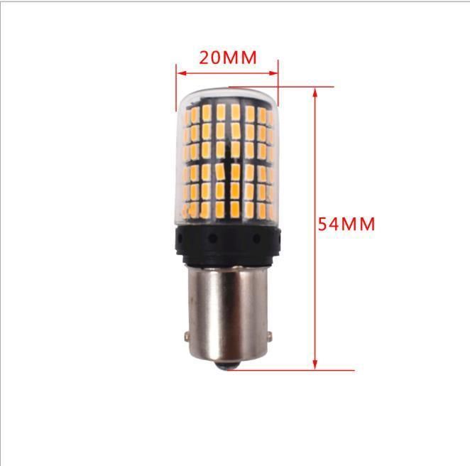 1156 Ba15s 7440 7443 1157 Bay15D Sokcet LED Bulb 3014 Chip 144 SMD Flashing Car Brake Light DC 12V Auto Reverse Lamp