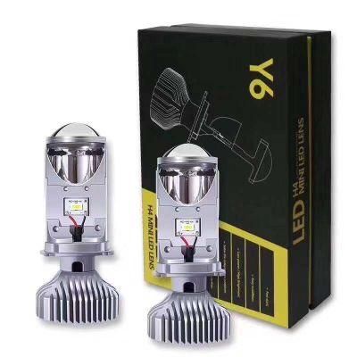 High Quality S2PCS Y6 LED Headlight H4 Bulbs Dual Headlight Kit Mini D8 Auto Car LED Light H1 Auto Lamps