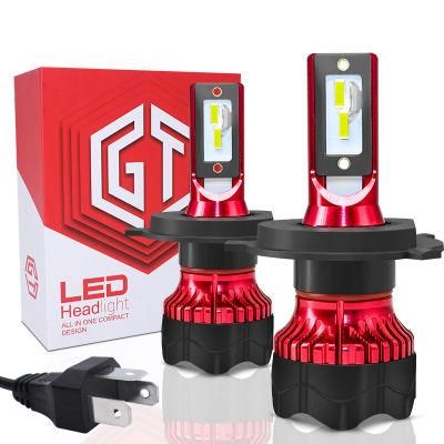 LED Car Headlight K5 IP67 6000K Silent Highlight 80W 12000lm 9-32V Csp Chip H1 H7 H4 9005 Auto Light High Power Car Lights