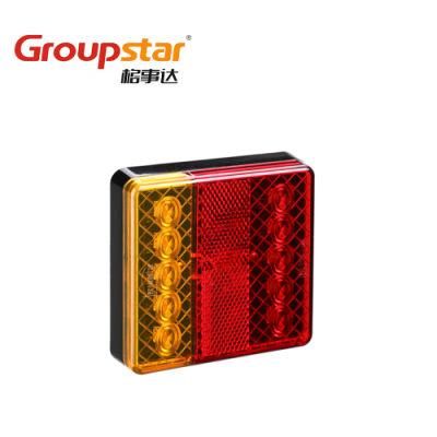 Good Price 12V E4 Square Commercial Auto Lights Boat Trailer LED Tail Lights Car Parts Lamp