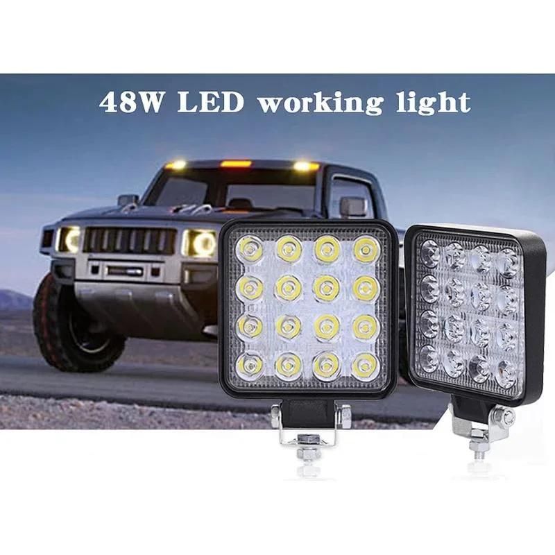 Car Light LED Driving Light Work Lamp 27W Square