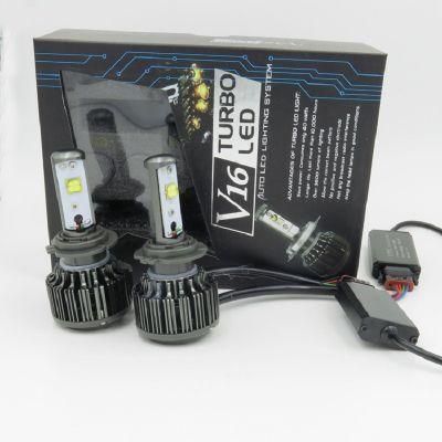 Wholesale V16 LED Headlight H13 Turbo 80W 8000lm H13 LED Bulb All in One Car LED Headlight Kit COB Chips