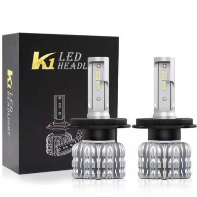 Fanless K1 Csp LED Headlight Bulbs H4 H7 H11 9005 9006 9004 9007 880 881 H1 H3 Faros