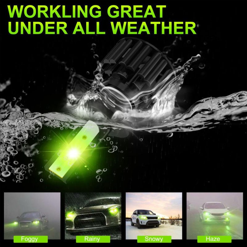 Powerful Super Bright LED Headlight Z3 H7 Auto Lamp Car Automobiles LED Head Lamp 12V 45W 8000K Green Lamon Light 30000 Hours