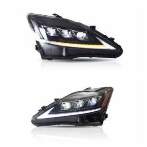 Factory Accessories for Is 250 Headlight 2006-2012 for Is350 Full LED for Is 300 Head Light with Moving Turn Signal