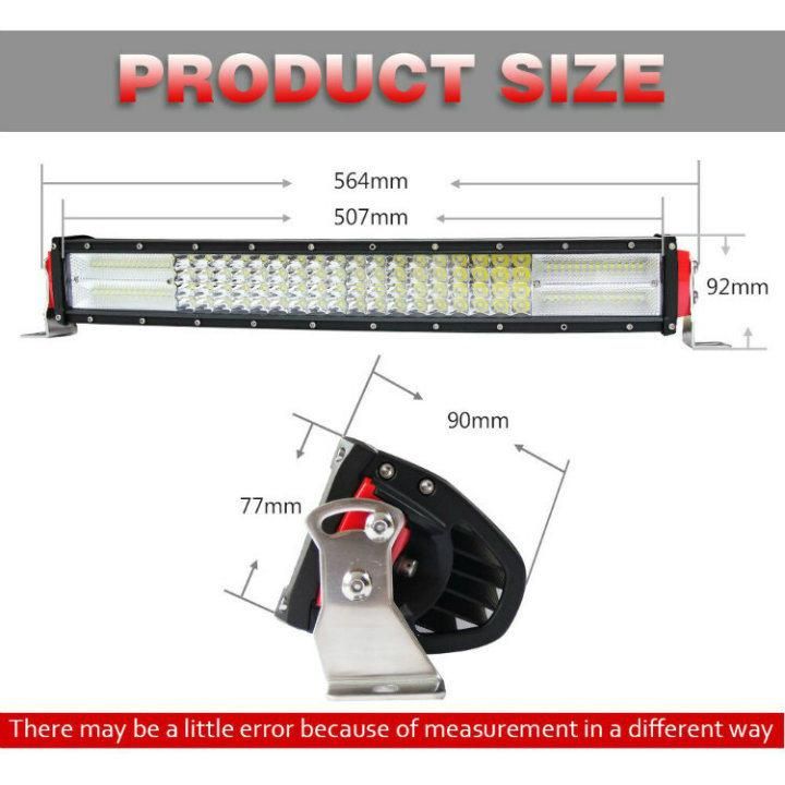 Factory 42" 50" 52" 22 Inch 4 Row Waterproof 12D CREE Curved Barra De Luz De LED Auto Car LED Light Bar for 4X4 Jeep Driving Work