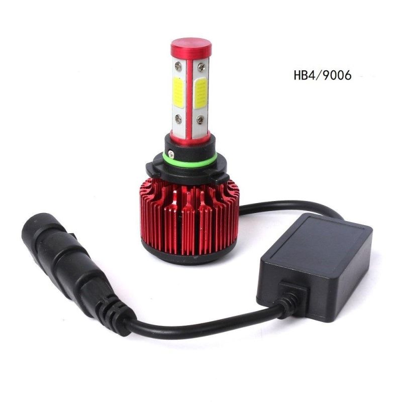 X6 2PCS 4 Sides H4 LED H7 Car Headlight Bulb Hb3 Hb4 5202 H13 9004 H11 LED Headlight 6500K 8000lm 360 Degree Autolamp Bulb