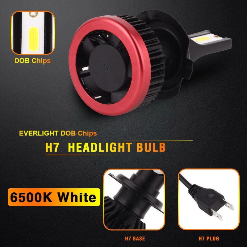 P6 Car LED Headlight Bulbs Dob Chip 100W/Pair 20000lm/Set 6500K H4 H7 H11 9005 9006 Auto Fog Lights Car Styling