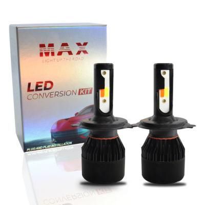 Four Colors Car Flash Light White Pink Yellow Blue LED Headlight 3000K 4300K 6000K Car LED Headlight Bulb