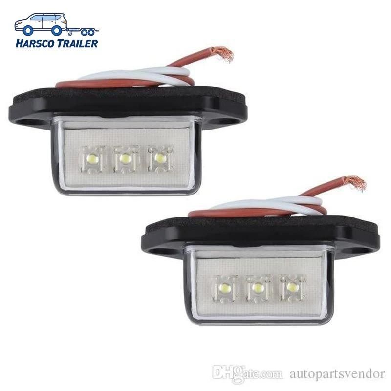 Truck RV Trailer License Plate LED Light