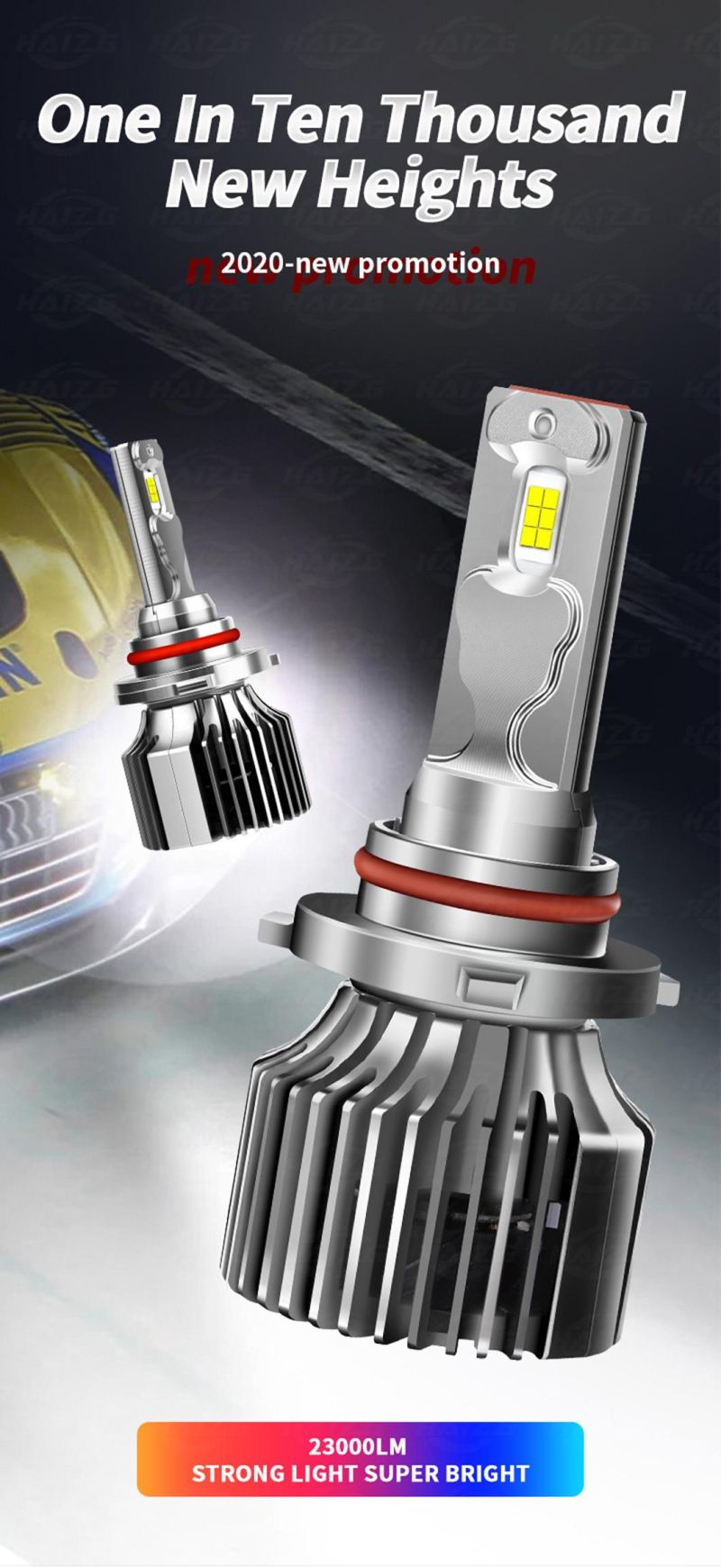 Haizg Auto Lighting System Super Bright H4 CREE Car LED Headlight Bulbs 9005 9006 12V 24volt F8 LED Headlight H7 LED H4