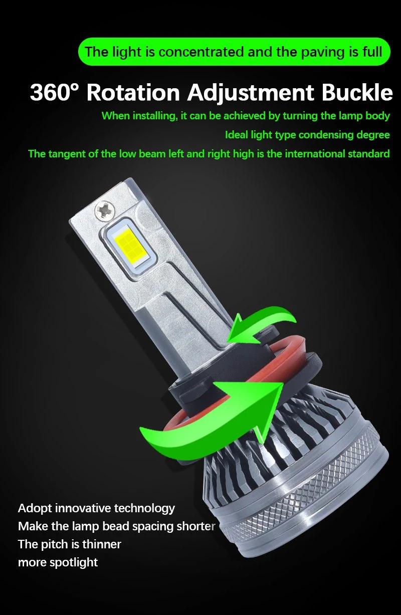 Factory Direct Selling High Quality M8LED Car Headlight 3570 Chip, High Concentrating High Power H4 9005 9006 LED 6000K LED