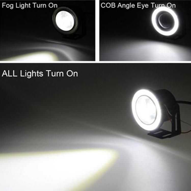 Car Accessories 30W LED 2.5inch 3inch 3.5inch COB Fog Angel Eyes Light