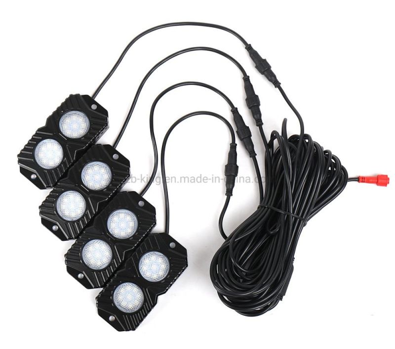 2019 New 4 Pods Bluetooth RGB LED Rock Light