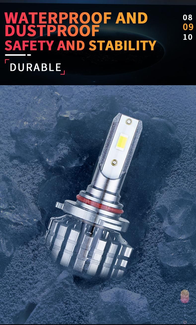 V20 H4 H7 H11 9005 9006 60W/Set 8500lm/Set 6500K LED Bulb Car Auto LED Headlights for Cars
