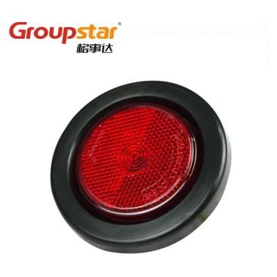 Auto Lamps Truck Trailer Amber Round LED Side Marker Clearance Lights Universal