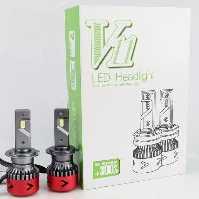 LED Headlight V11s 10000lm 60W H7 LED Headlight Lamp Auto Lighting System LED Headlight