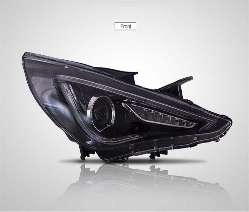 for Hyundai Sonata 2011/2012/2013/2014 Car Headlights Assembly W/ LED Demon Eyes DRL Turn Signal Lights Plug & Play