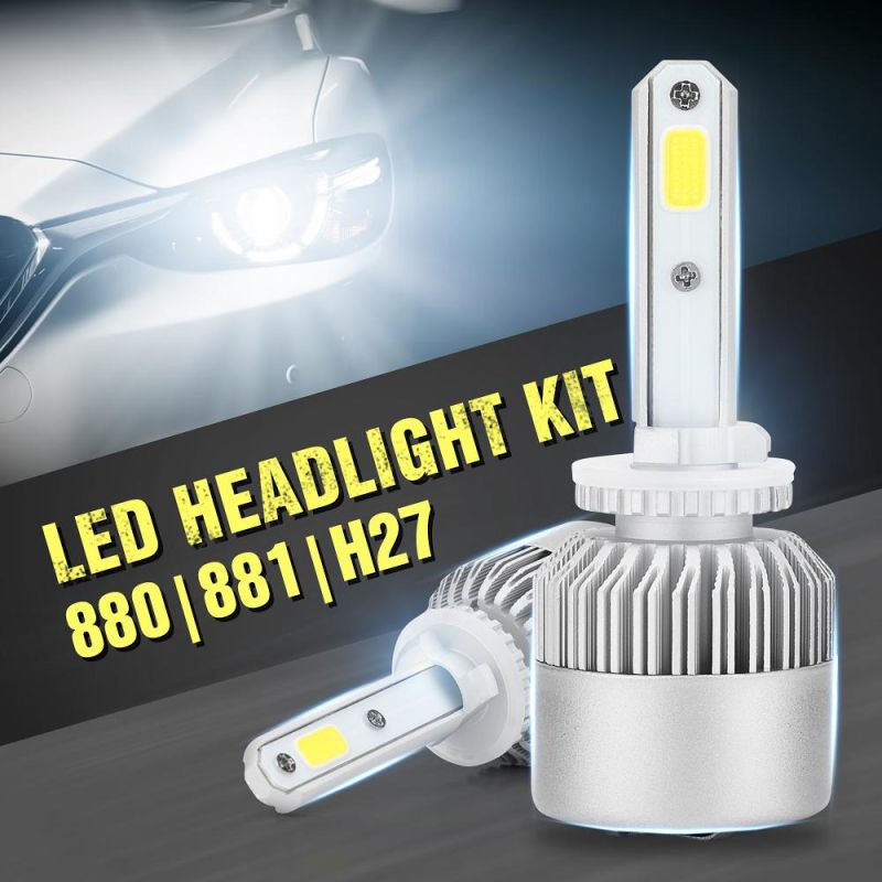 Factory Made Car Headlight Fog Lighting 9007 Hb5 Hi-Lo High Low Beam S2 COB Headlight 6500K 72W 8000lm Auto Headlamp LED Car Lamps